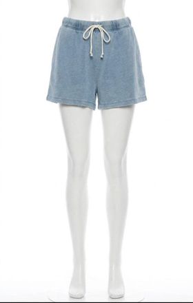 Z Supply Hunter Knit Denim Short In Ocean Air Indigo