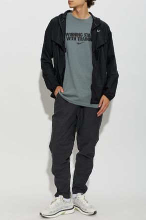 Nike Hooded Jacket, Mens, Black