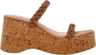 Steve Madden Danya Wedge Sandal Bronze DANY02S1-567 Womens