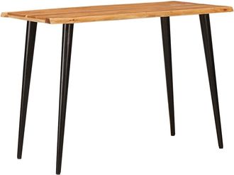 vidaXL Mesas De Comedor Marr&oacute;n Y Negro 110 X 55 X 78 Cm Vidaxl