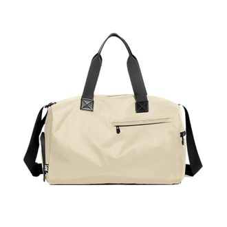 Generic Compatible For Waterproof Lightweight Gym Duffel Bags Women Men Dry Wet Shoe Pocket Weekend Overnight Shoulder(Color C-Black)