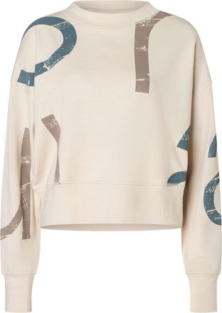 super.natural Abstract Logo Cropped Relaxed-Fit Sweatshirt