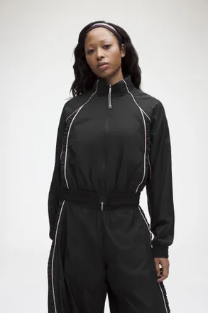 Ganni x lululemon Ruffle-Trim Textured Jacket - Size XS Black