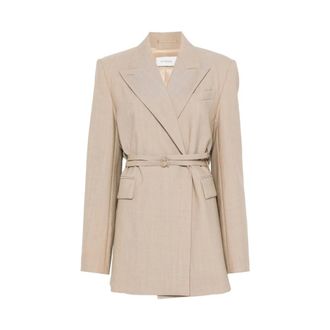 Sportmax Dames, Jassen, Beige, Maat: XS