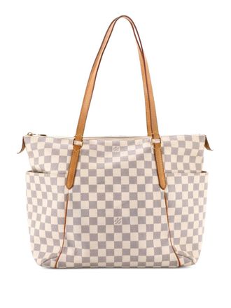 Louis Vuitton Borsa tote a mano Totally Damier MM - Bianco