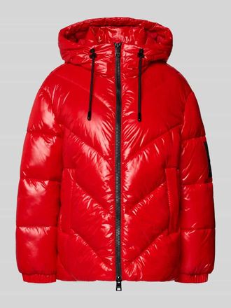 Marc Cain Regular Fit Steppjacke mit Zweiwege-Rei&szlig;verschluss in Rot, Gr&ouml;&szlig;e 38