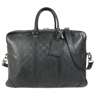 Louis Vuitton Pre-owned Damier Infini Aktetas - Heren - Vintage Handtas - Zwart - ONE Size - Vintage