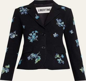 Libertine - Libertine Bluebell Lane Single-Breasted Classic Jacket