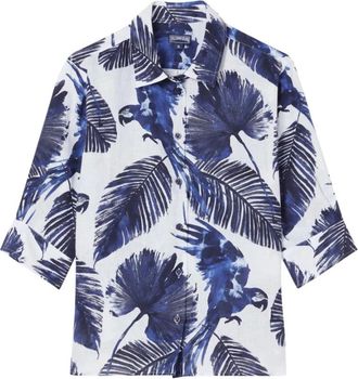 Vilebrequin Linnen Shirt Papagaio - Dames - Blouses & Shirts - Veelkleurig - Maat: M Linnen