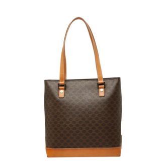 Celine Brown Pvc Leather Shoulder Bag Tote Bag (Pre-Owned)