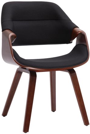Clp Silla De Comedor Maira Nogal/negro Tela