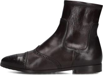 Truman's Schoenen, Dames, Bruin, 37 EU, Leer, Dames Enkellaarsjes 9016