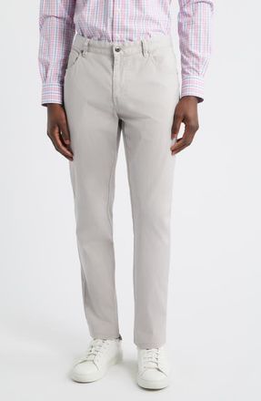 Johnnie-O Atlas Garment Dye Stretch Chinos in Chrome at Nordstrom, Size 30 X 32