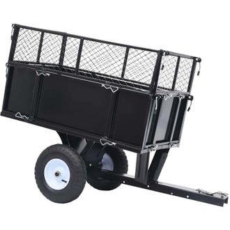 vidaXL Vidaxl - Carro Remolque Inclinable De Cortac&eacute;sped Carga De 150 Kg