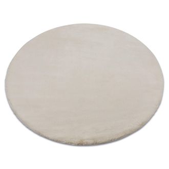 RugsX RugsX Bunny Rug in Beige | Size: 140 cm diameter