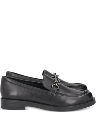 Tosca Blu chain-trim loafers - Black