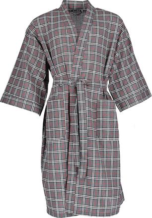 Leisureland Mens Plaid Broadcloth Robe