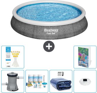 Bestway Piscina Bestway Fast Set Redonda - 396x84 Cm - 7-piezas S228