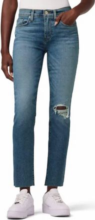 Hudson Nico Mid Rise Straight Ankle Jeans In Reminisce