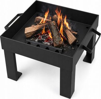 OEM Chimenea De Jard&iacute;n De Acero De 45x45 Cm, Resistente Al Calor, Pintada, Para Terraza O Jard&iacute;n