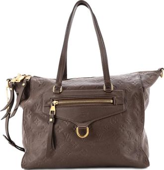 Louis Vuitton Borsa tote Lumineuse PM in pelle Empreinte con monogramma - Marrone