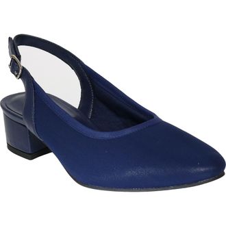 David Tate Silvana Slingback Pump in Navy Micro at Nordstrom, Size 10.5