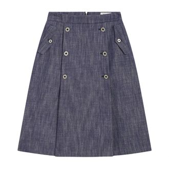 Pence 1979 Pence 1979 - Lidia Rok - Dames - Rokken - Blauw - Maat: XS Katoen