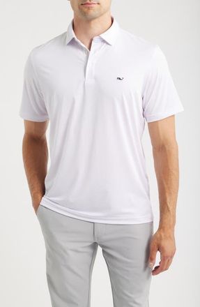 Vineyard Vines St. Jean Stripe Sankaty Performance Polo in White at Nordstrom, Size Xx-Large