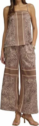 Entro Womens Wild Side Tank Top In Brown