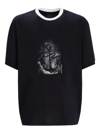 A|X Armani Exchange Katoenen T-shirt met print - Zwart
