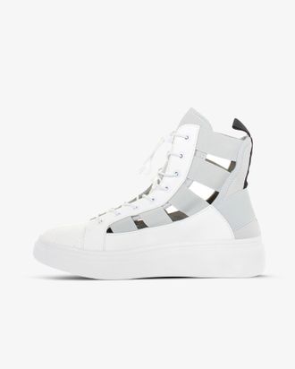Fessura Italia Edge Open High-Top Sneaker - White
