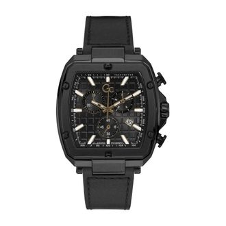 Guess Mens Chronograph GC Spirit Tonneau Black Y83003G2Mf