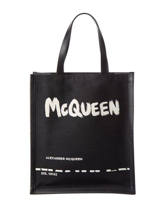 Alexander McQueen Alexander Mcqueen Canvas & Leather Tote