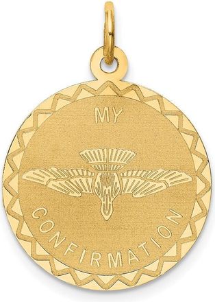 Diamond2Deal 14k Yellow Gold My Confirmation Pendant