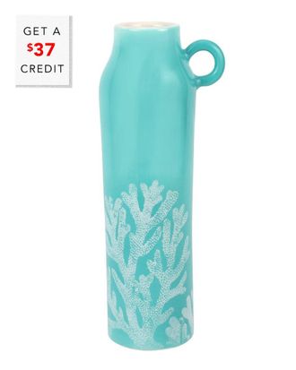 Vietri Vietri Reef Medium Tall Handled Vase With $37 Credit
