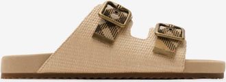 Burberry Raffia-effect Urchin Sandals