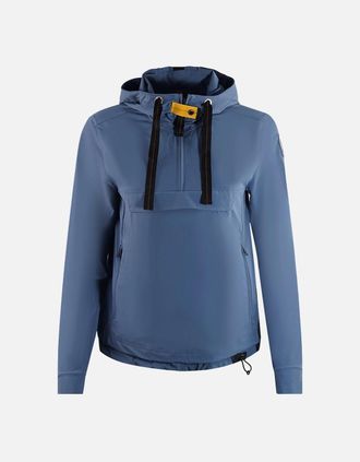 Parajumpers Womens Parajumpers Hotaru Velvet Morning Blue Pull Over Thin Jacket - Size: 10/8