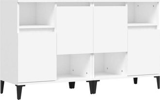 vidaXL Sideboards 2 pcs White 60x35x70 cm Engineered Wood Vidaxl
