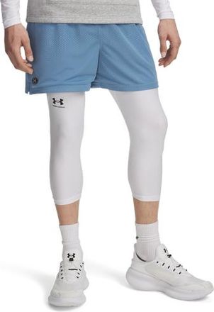 Under Armour Mens Essential Mesh Shorts - Blue Smoke/White Size 3XL