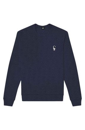Dalix Astronaut Fleece Sweatshirt in Heather Navy at Nordstrom, Size Xx-Large