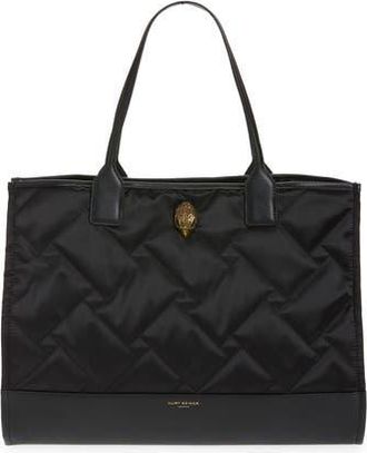 Kurt Geiger Quilted Shopper Bag in Black at Nordstrom Rack