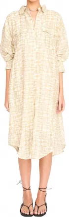 Mirth Kyoto Dress In Sand Castle