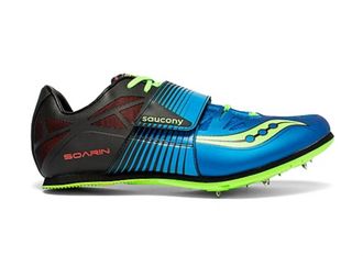 Saucony Mens Soarin J2 Shoes In Blue/lime
