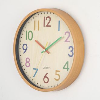 OEM Reloj De Pared Colorido De 30 Cm (12 Pulgadas) Con Dise&ntilde;o De Dibujos Animados, Ideal Para El Dormitorio, La Sala De Estar Y La Habitaci&oacute;n De Los Ni&ntilde;os