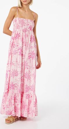 MC2 Saint Barth Woman Cotton Dress Jemma With Smocked Embroidery