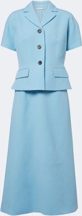 Emilia Wickstead Alexina wool cr&ecirc;pe midi dress