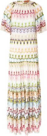 Missoni Gebreide maxi-jurk - Wit