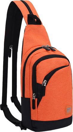 Generic Men Women Outdoor Single Shoulder Bag Zipper Crossbody Bag Cycling Sports Bag Chest Bag Mountaineering Travel Small Backpack Small Shoulder Bags for W