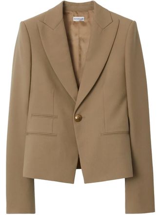 Burberry wool single-breasted blazer - Neutrals