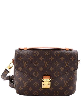 Louis Vuitton Brown Monogram Canvas Pochette Metis (Authentic Pre-Loved)
